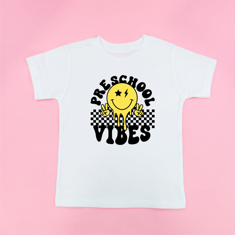 Pre School Vibes - Peace Smiley - Short Sleeve Child Shirt