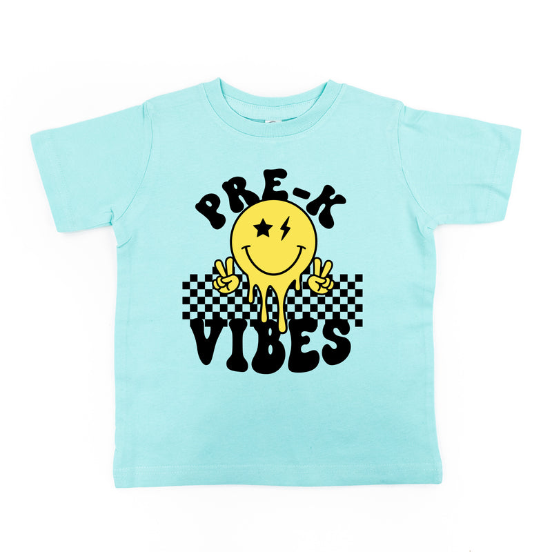 Pre-K Vibes - Peace Smiley - Short Sleeve Child Shirt