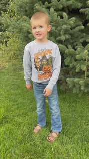 Midnight Spook Show - Gray Child Sweater