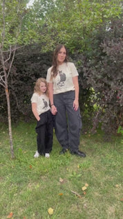 Black Cat on the Prowl - Set of 2 Coordinating Tees
