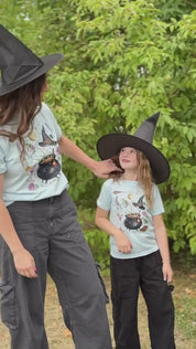 Whimsical Witches Brew - Set of 2 Matching Chambray Comfort Colors Tees