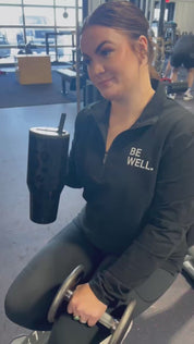 BE WELL. / LOVE THE JOURNEY - Embroidered/Printed Performance Quarter Zip