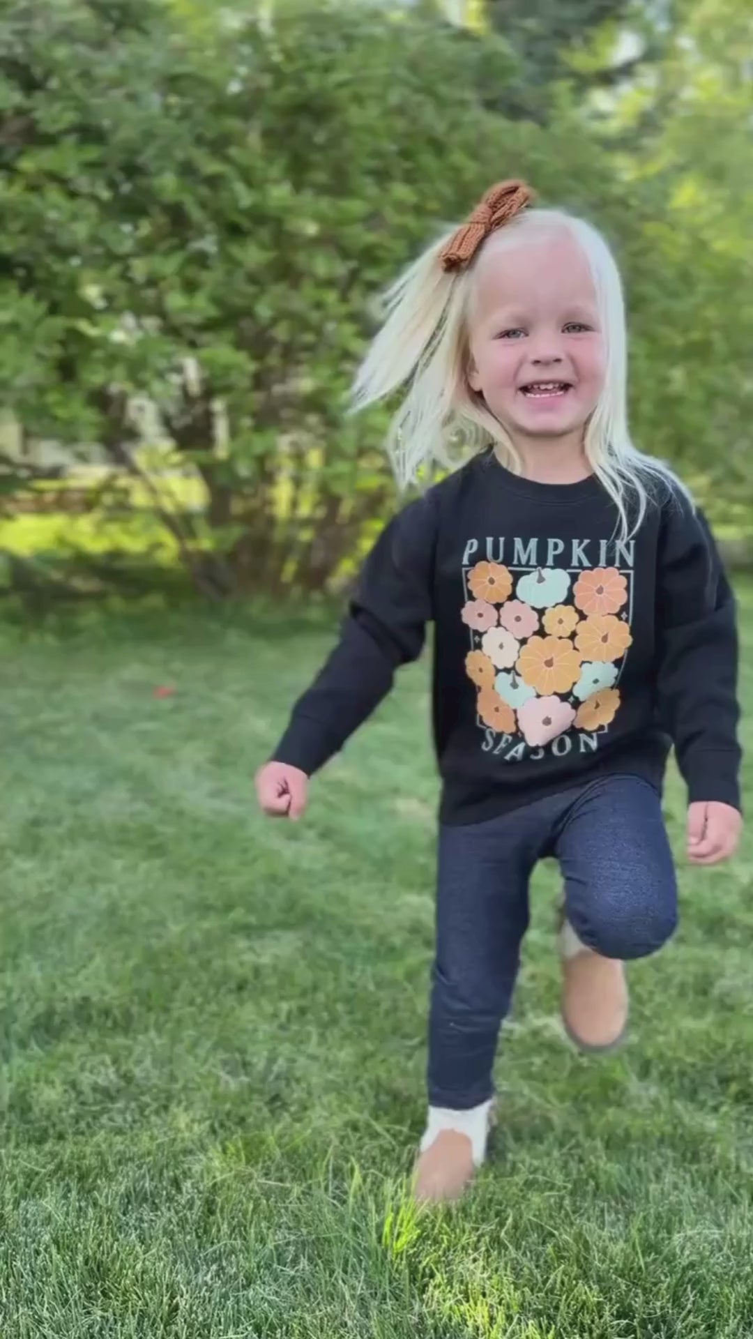 Pumpkin Season - Black Child Sweater