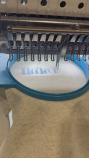 Big Bro / Middle Bro / Little Bro – Embroidered Kids Sweater | Natural with Blue Thread