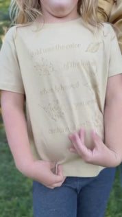 Gold Was The Color Of The Leaves When I Showed You Around Centennial Park - Latte Child Tee