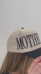 Motherhood  – Embroidered Trucker Hat  | Little Mama Shirt Shop