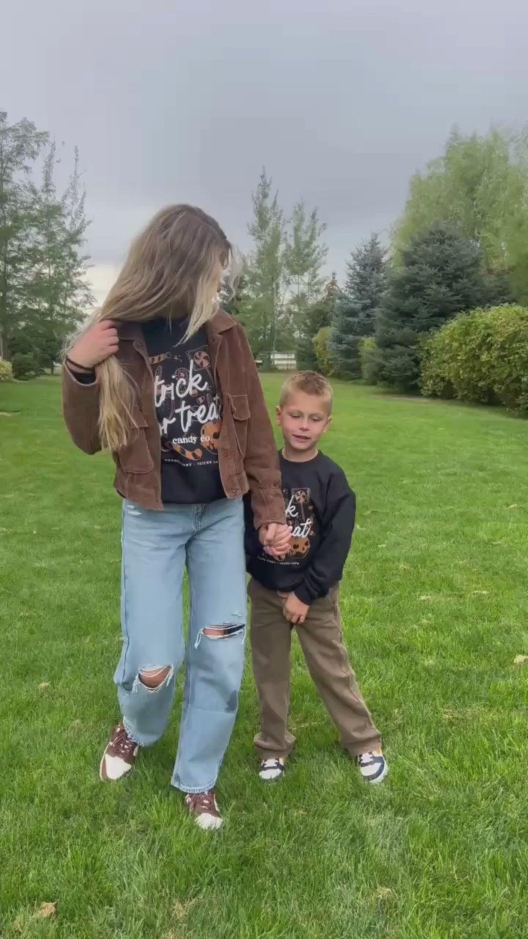 Trick or Treat Candy Co. - Set of 2 Black Basic Fleece Sweaters