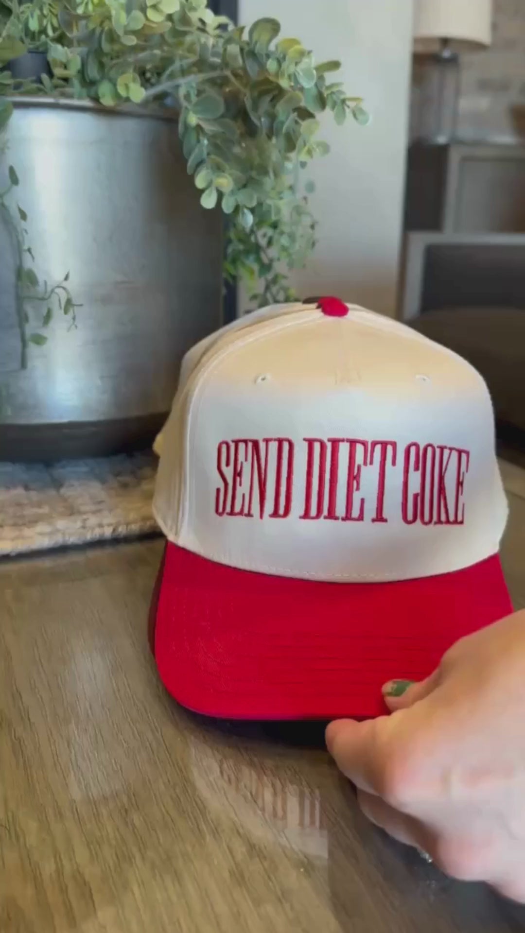 Send (Choose Your Beverage) | Vintage Embroidered Adult Trucker Hat