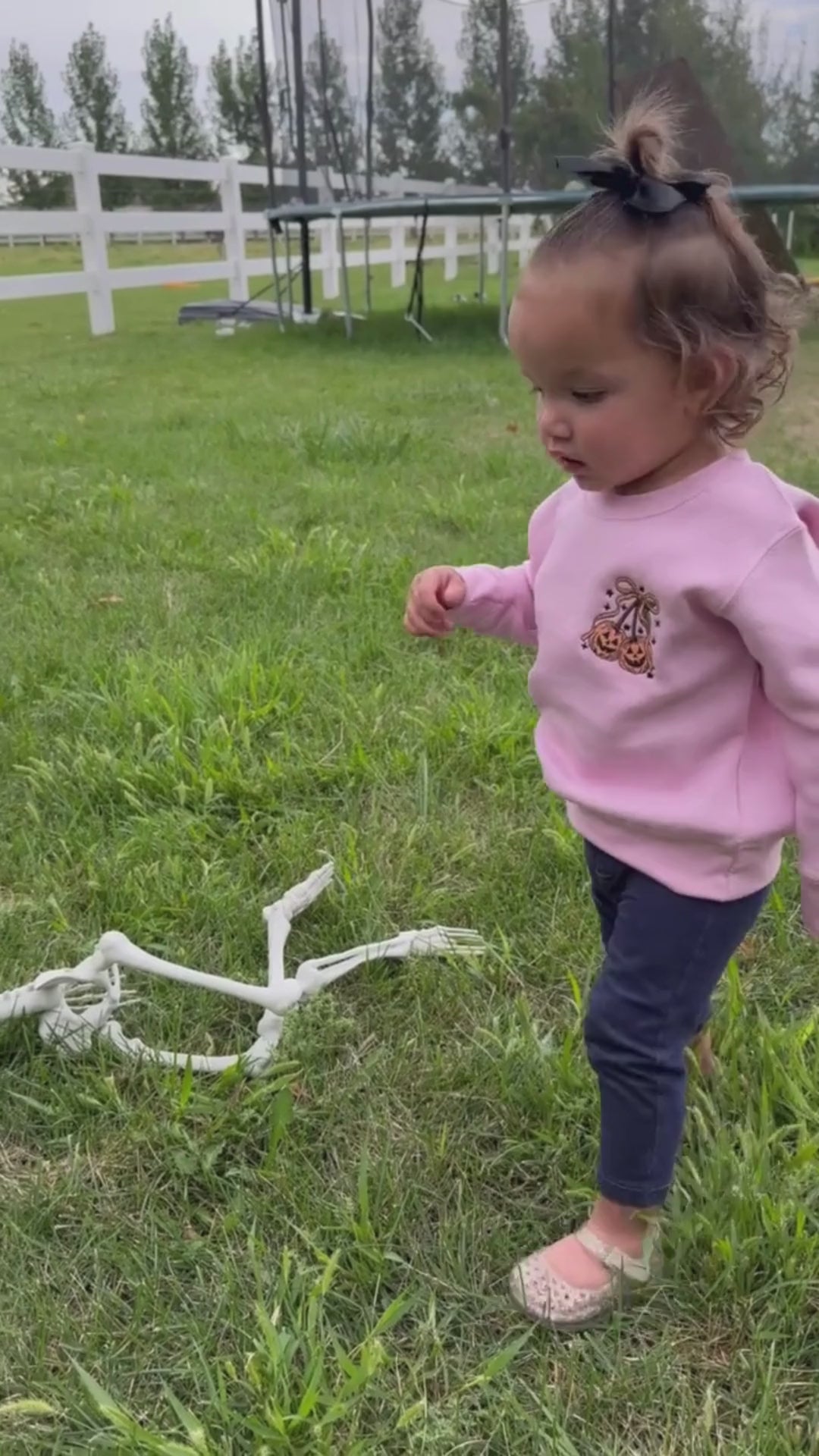 Full of Tricks and Treats - Embroidered Child Sweater