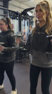 PROGRESS NOT PERFECTION - Embroidered Unisex Mineral Wash HOODIE