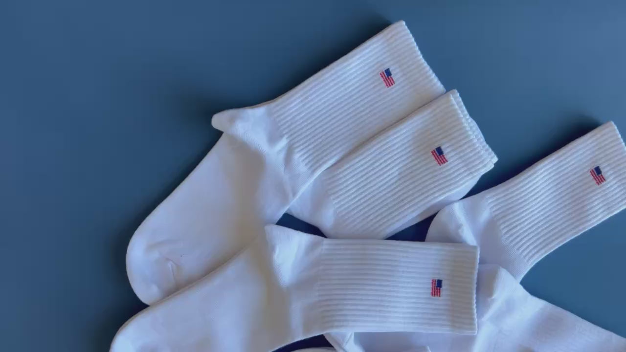 LMSS® CREW SOCKS - Mini USA Flag