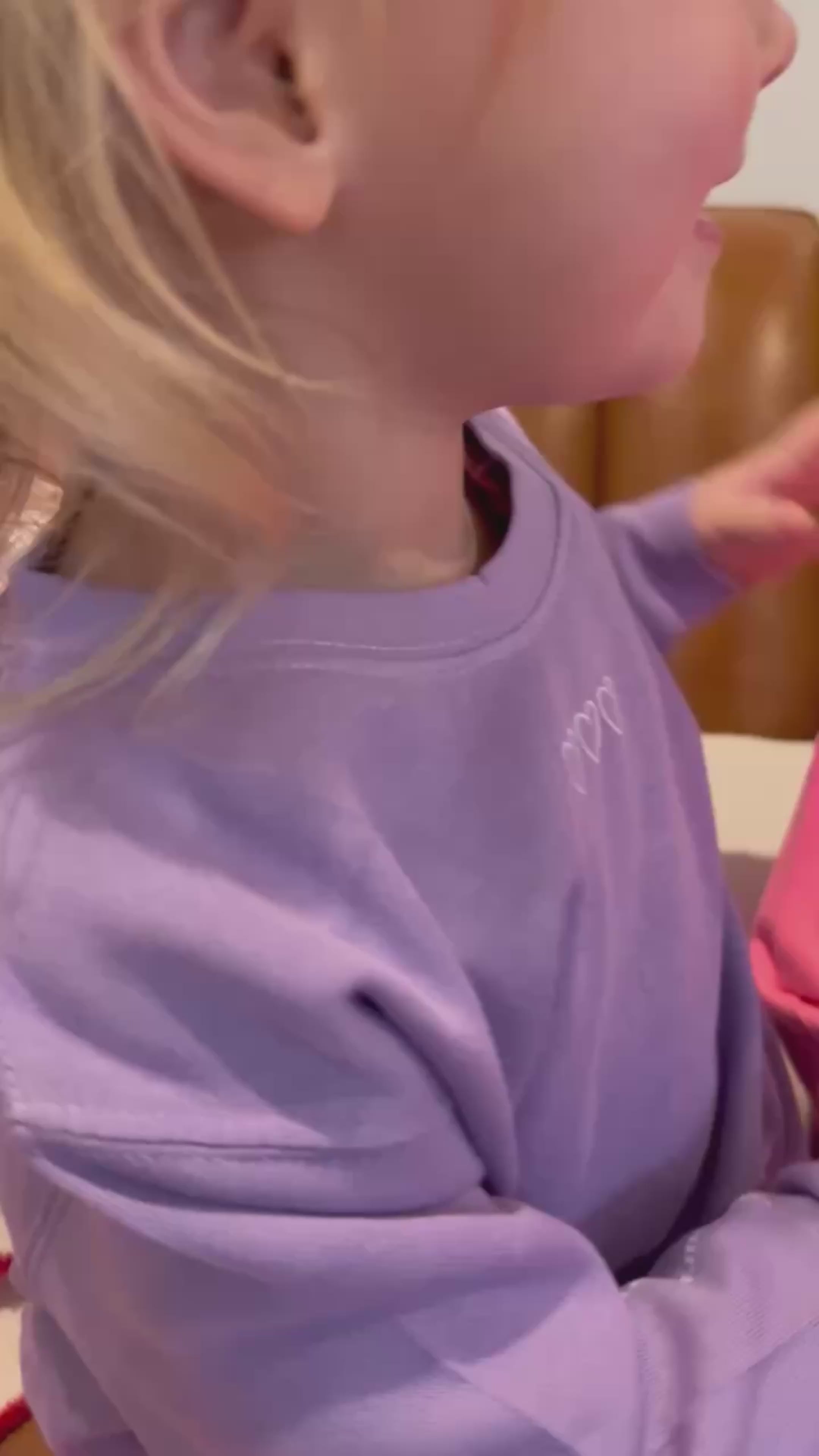 Love Notes - Outline Heart Trio - Child Sweater