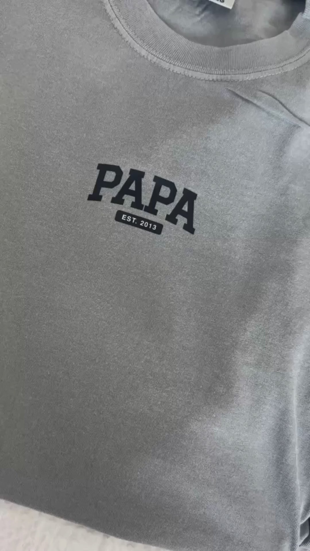 Personalized Dad Shirt – Custom Name & Established Year Comfort Colors Tee | Little Mama Shirt Shop
