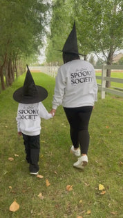 The Official Spooky Society - Set of 2 White Basic Fleece Sweaters