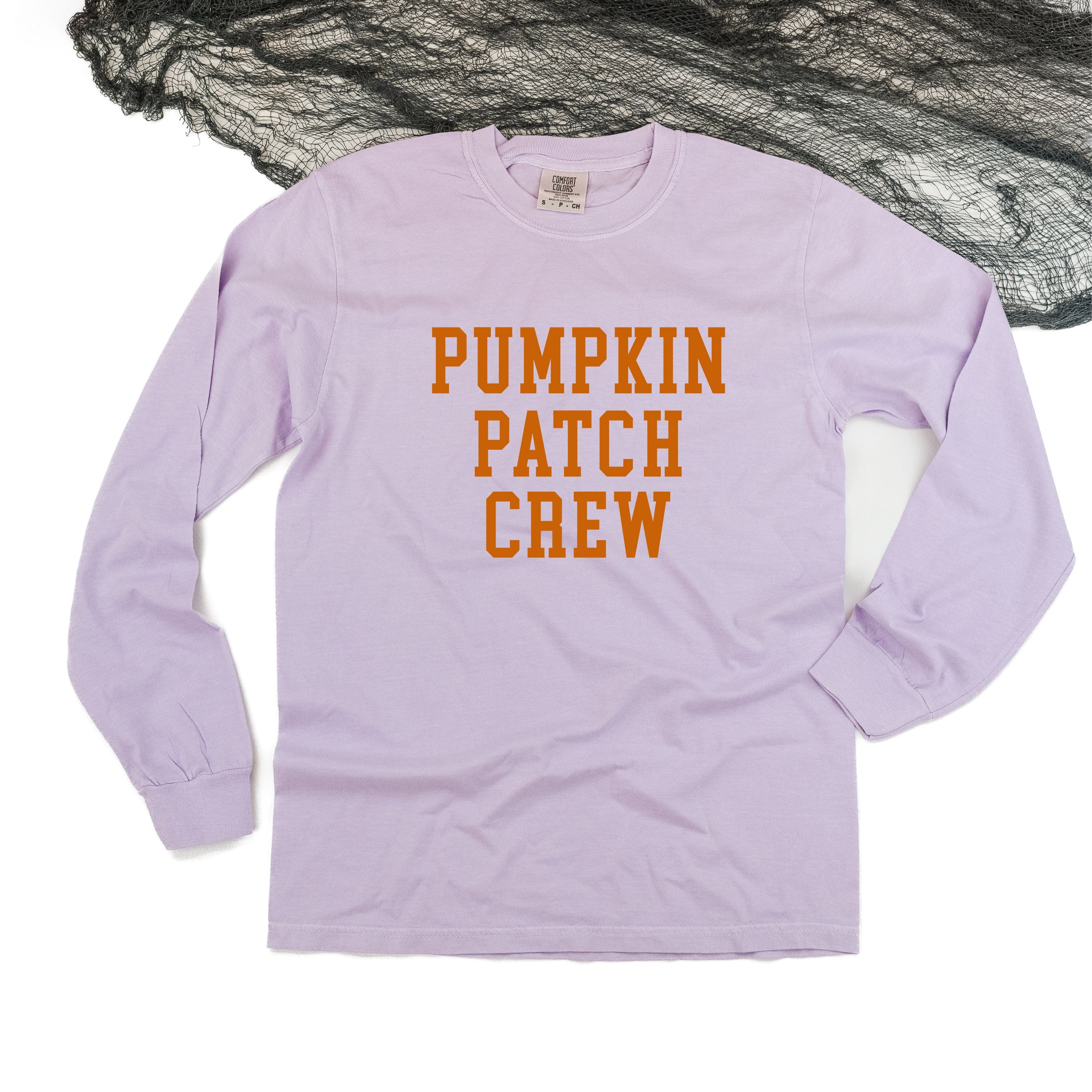 Pumpkin Patch Crew - Long Sleeve Comfort Colors Tee Little Mama Shirt Shop