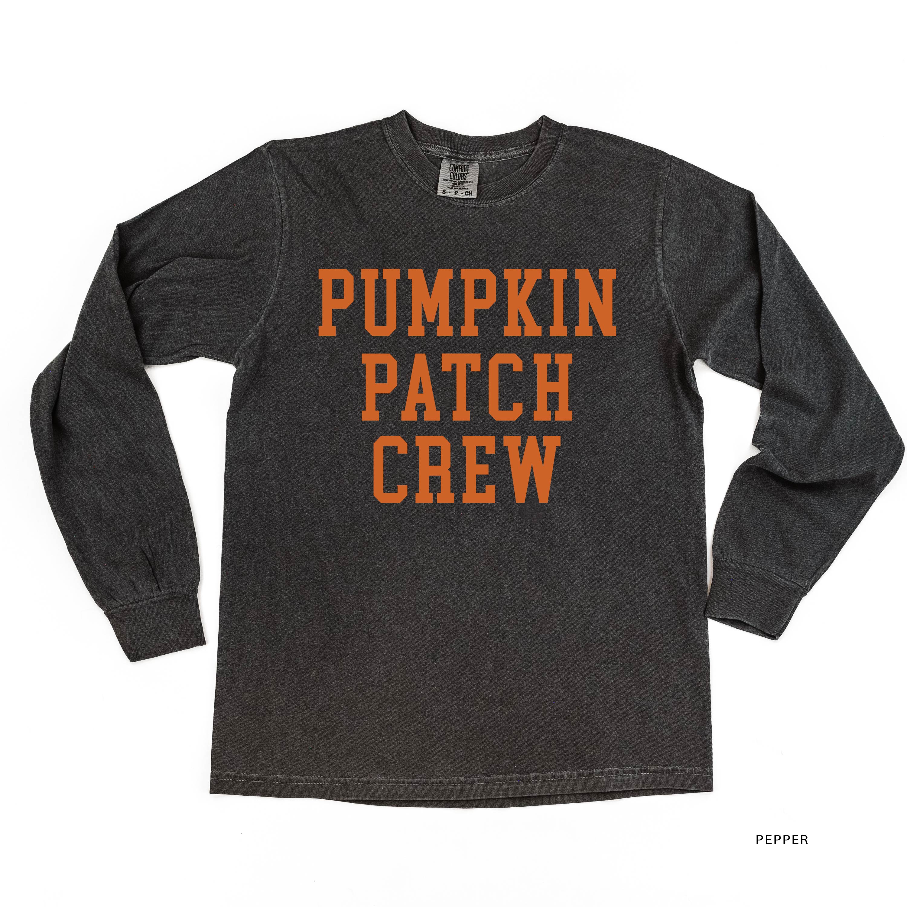 Pumpkin Patch Crew - LONG SLEEVE Comfort Colors Tee Little Mama Shirt Shop