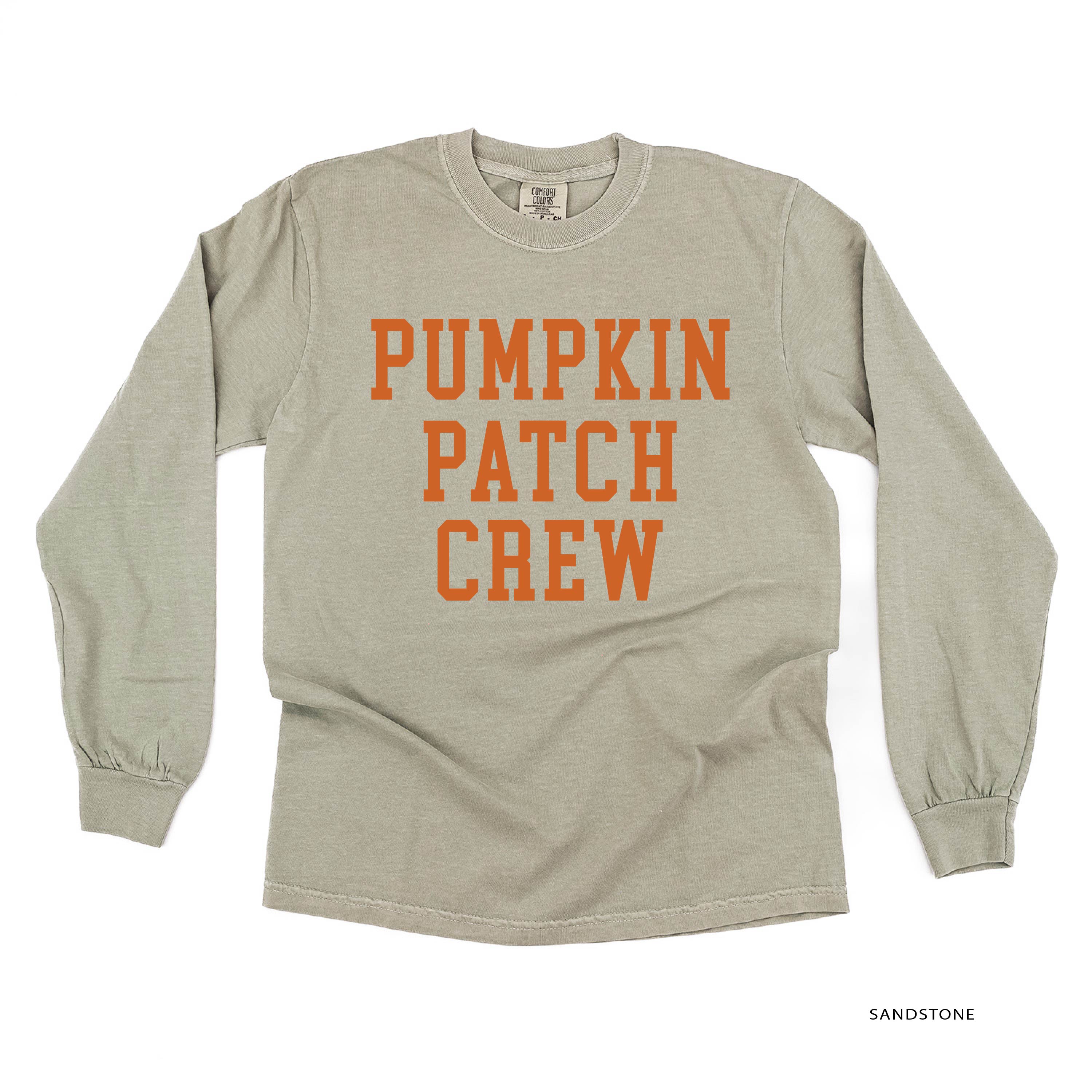 Pumpkin Patch Crew - LONG SLEEVE Comfort Colors Tee Little Mama Shirt Shop