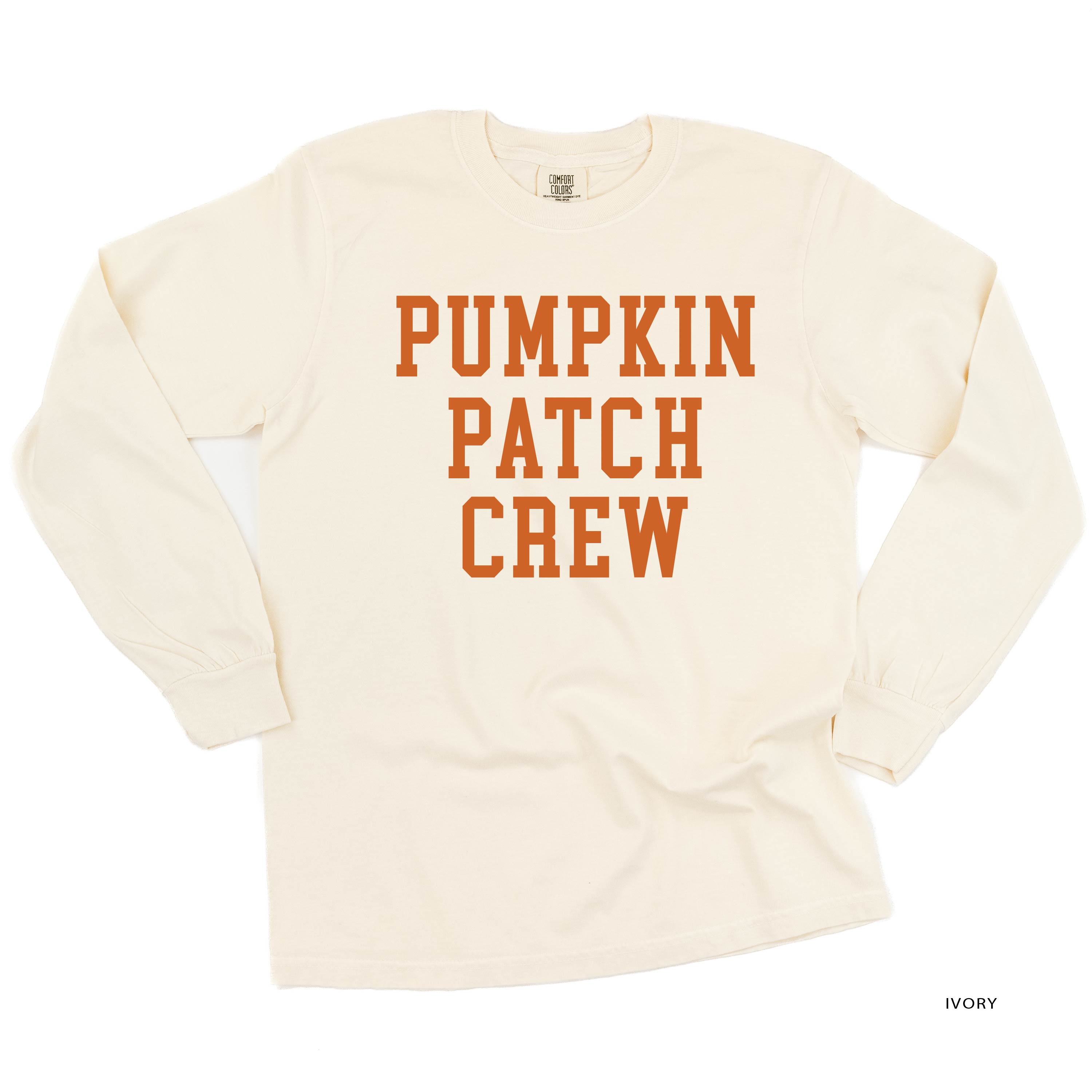Pumpkin Patch Crew - LONG SLEEVE Comfort Colors Tee Little Mama Shirt Shop