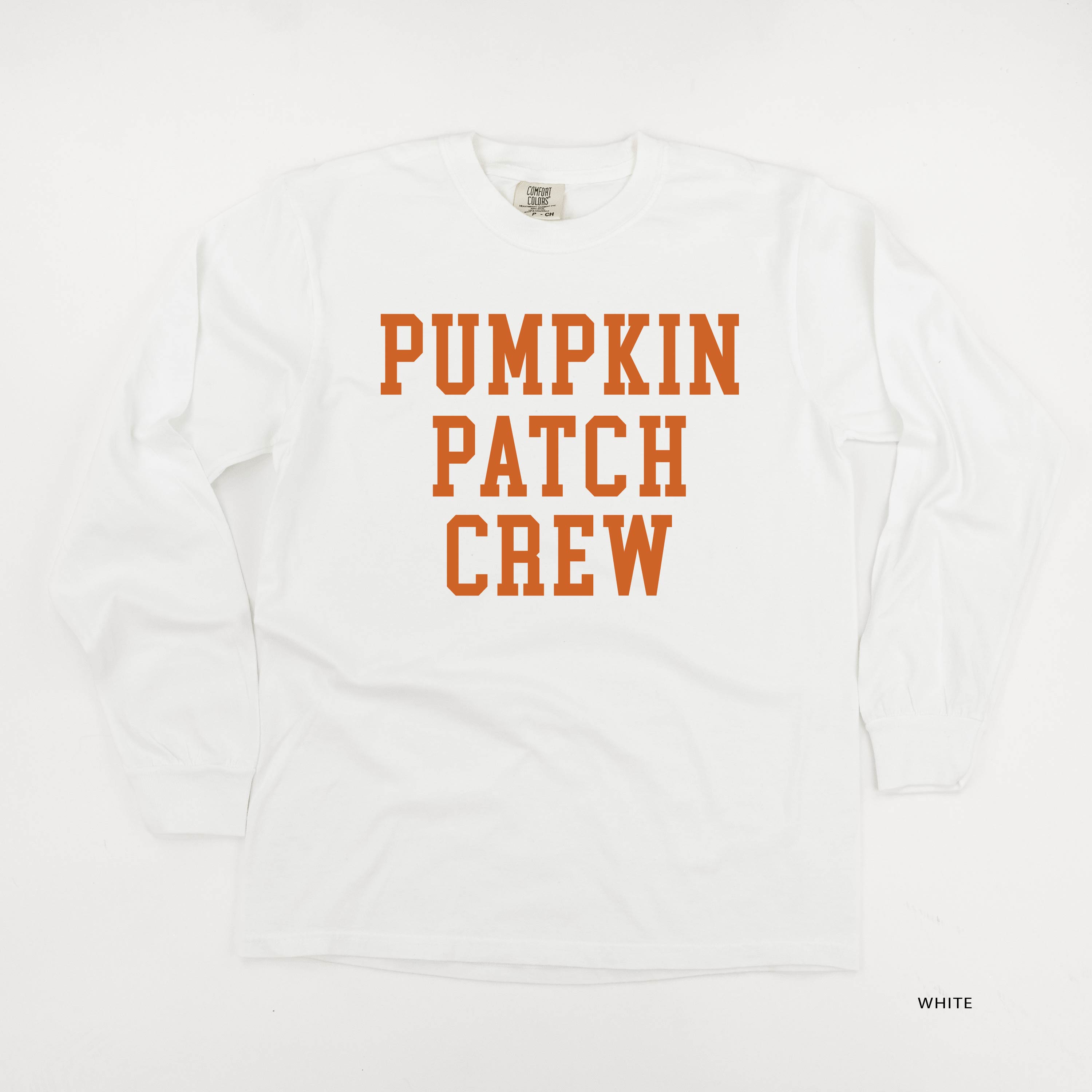 Pumpkin Patch Crew - LONG SLEEVE Comfort Colors Tee Little Mama Shirt Shop