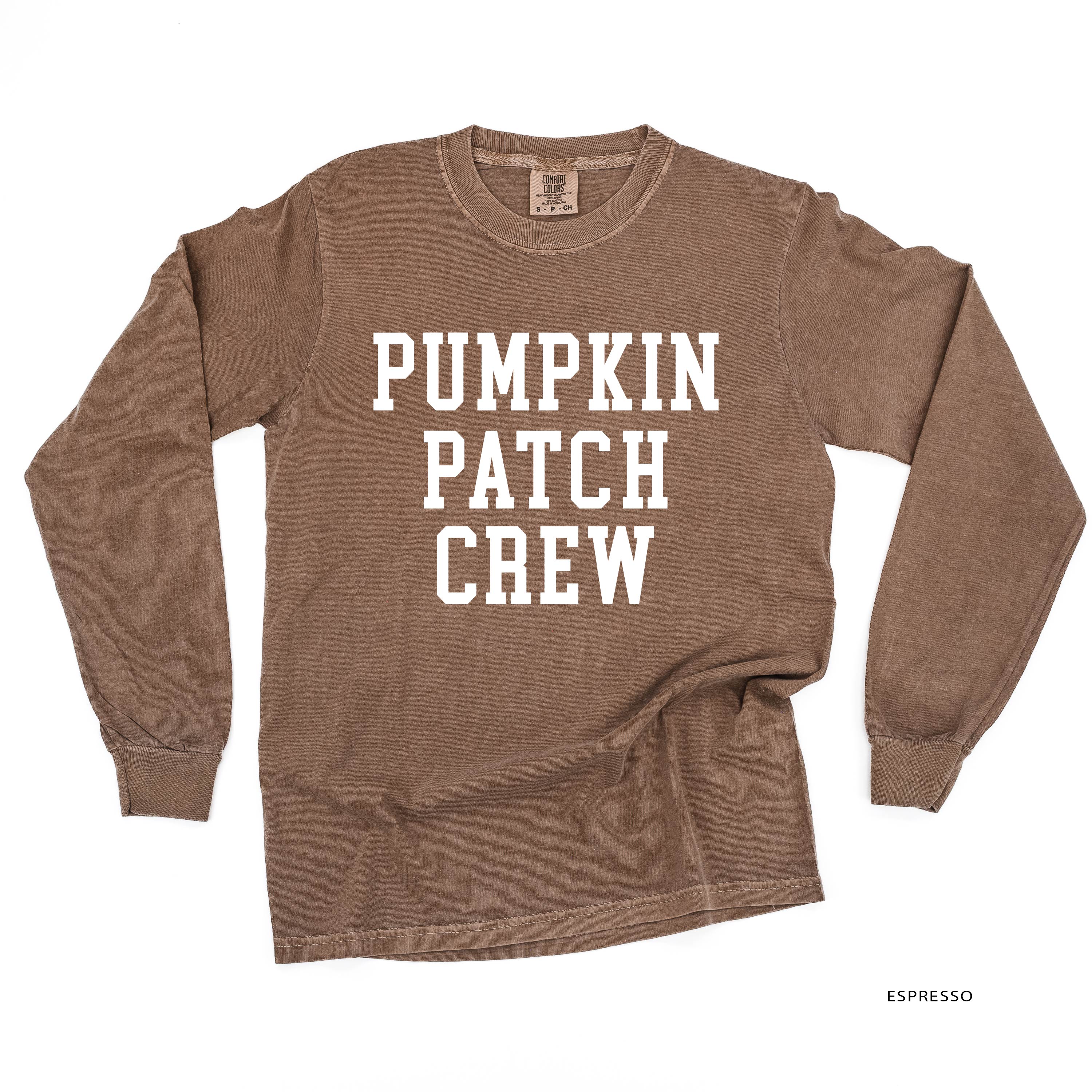 Pumpkin Patch Crew - LONG SLEEVE Comfort Colors Tee Little Mama Shirt Shop