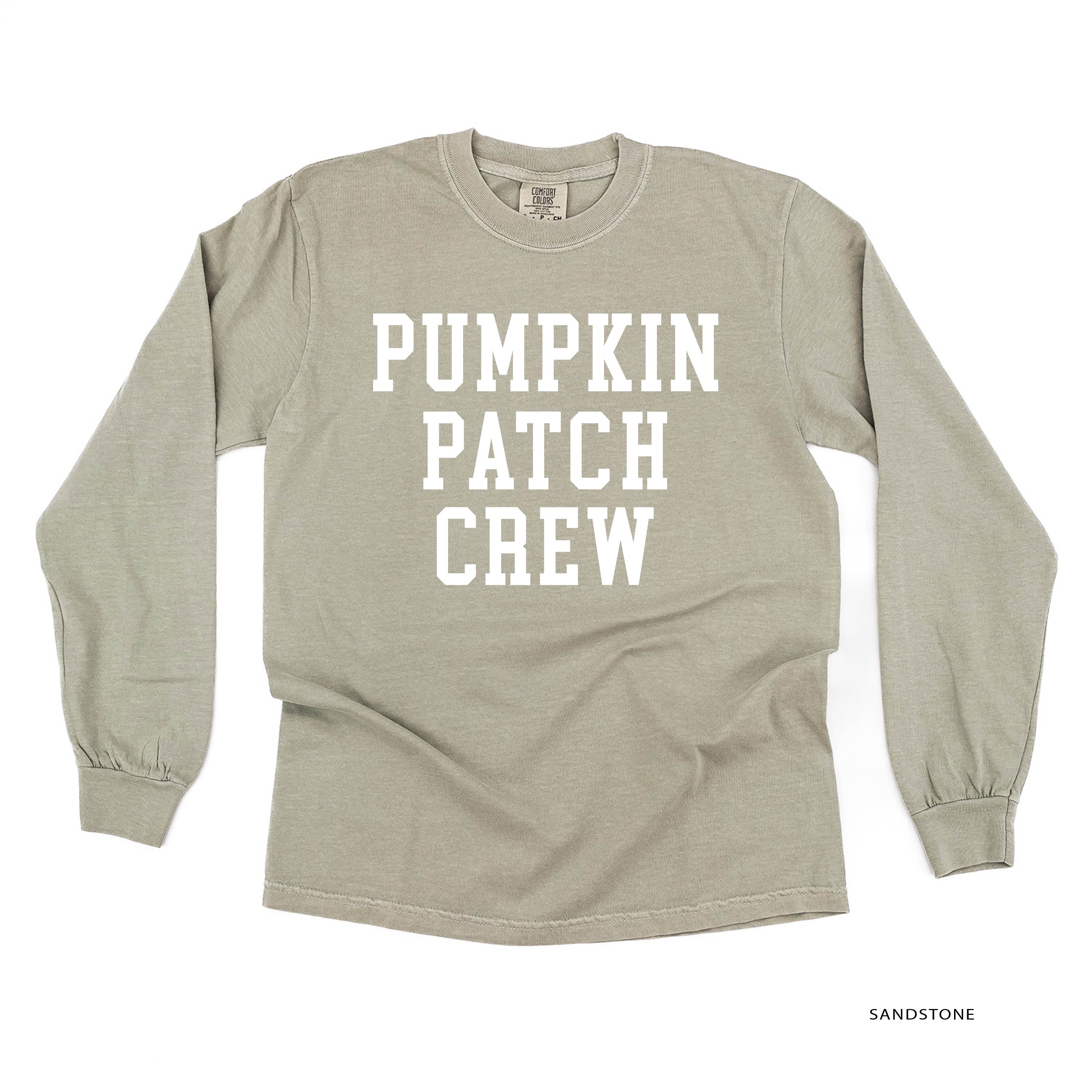 Pumpkin Patch Crew - LONG SLEEVE Comfort Colors Tee Little Mama Shirt Shop