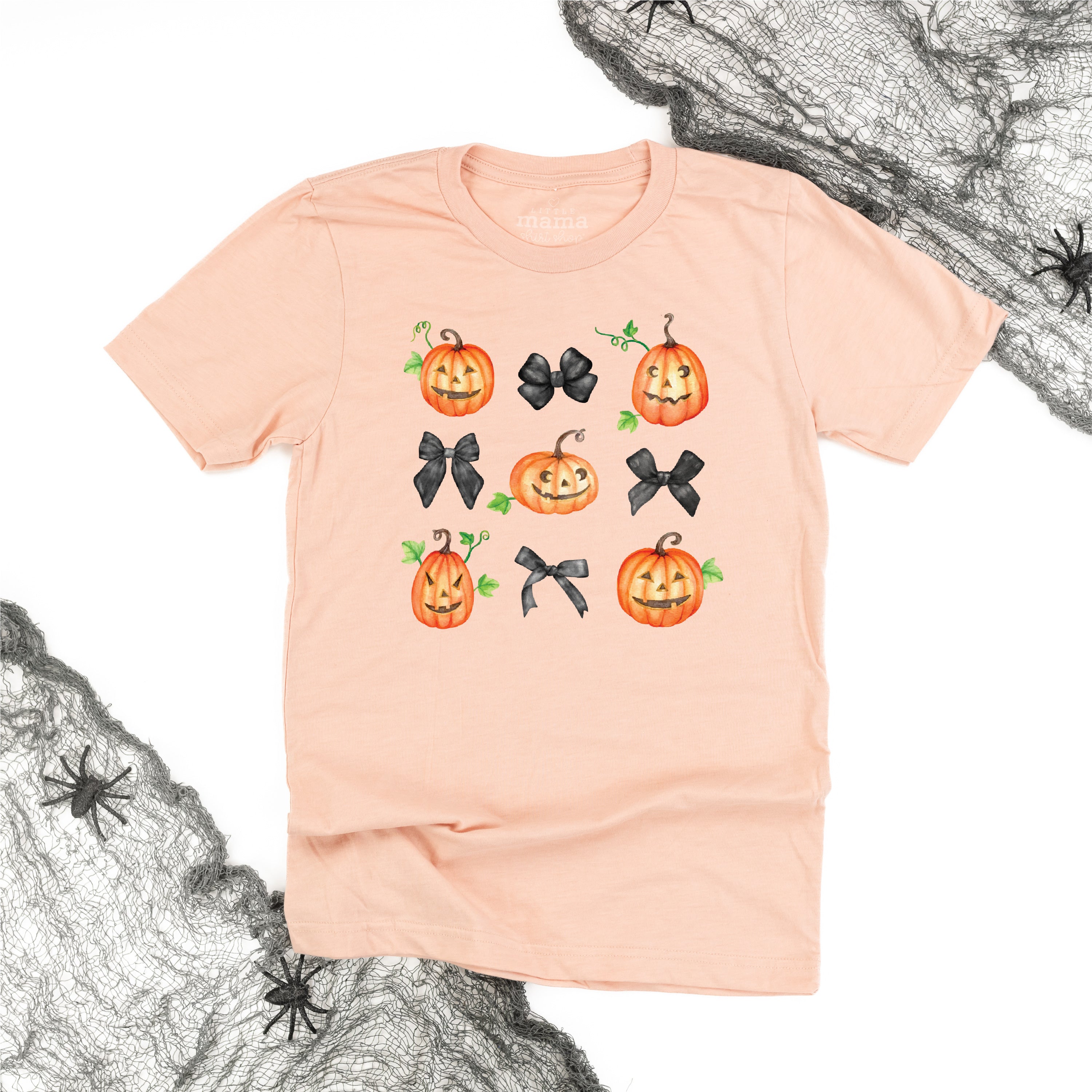 Pumpkins-n-Bows - Unisex Tee Little Mama Shirt Shop