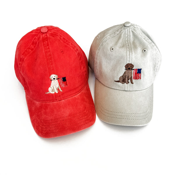 Patriotic Pup - Adult Size Baseball Cap