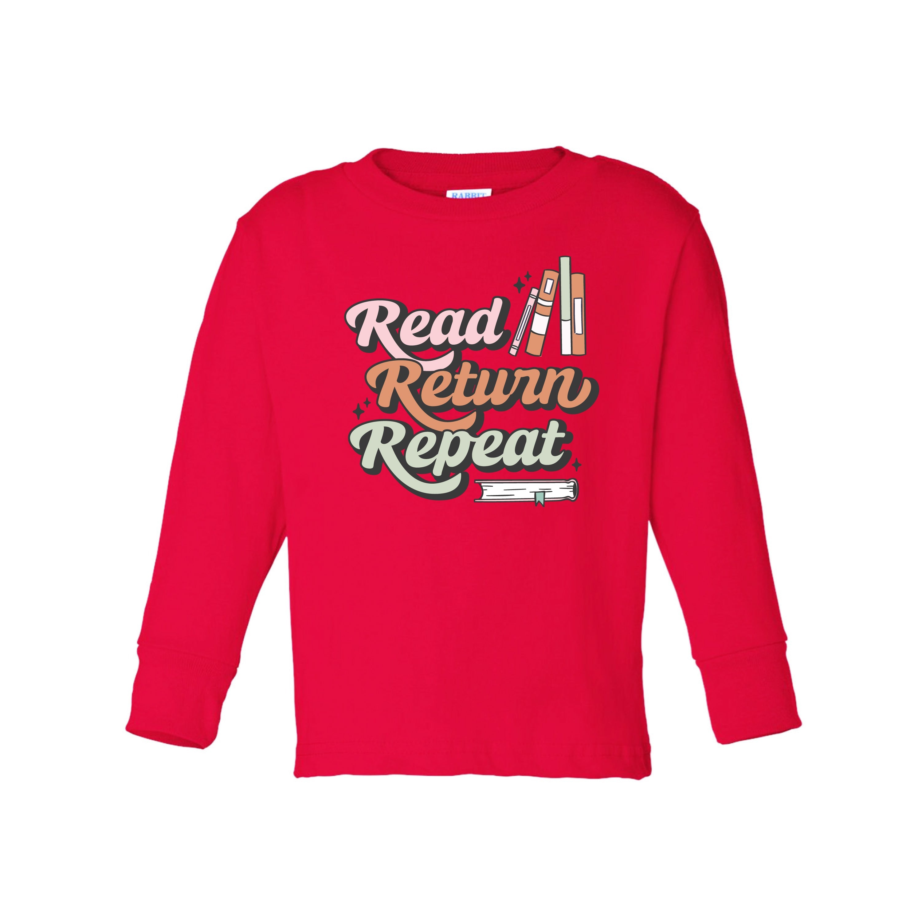 Read Return Repeat - Child Long Sleeve Tee Little Mama Shirt Shop