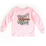 Read Return Repeat - Child Long Sleeve Tee Little Mama Shirt Shop