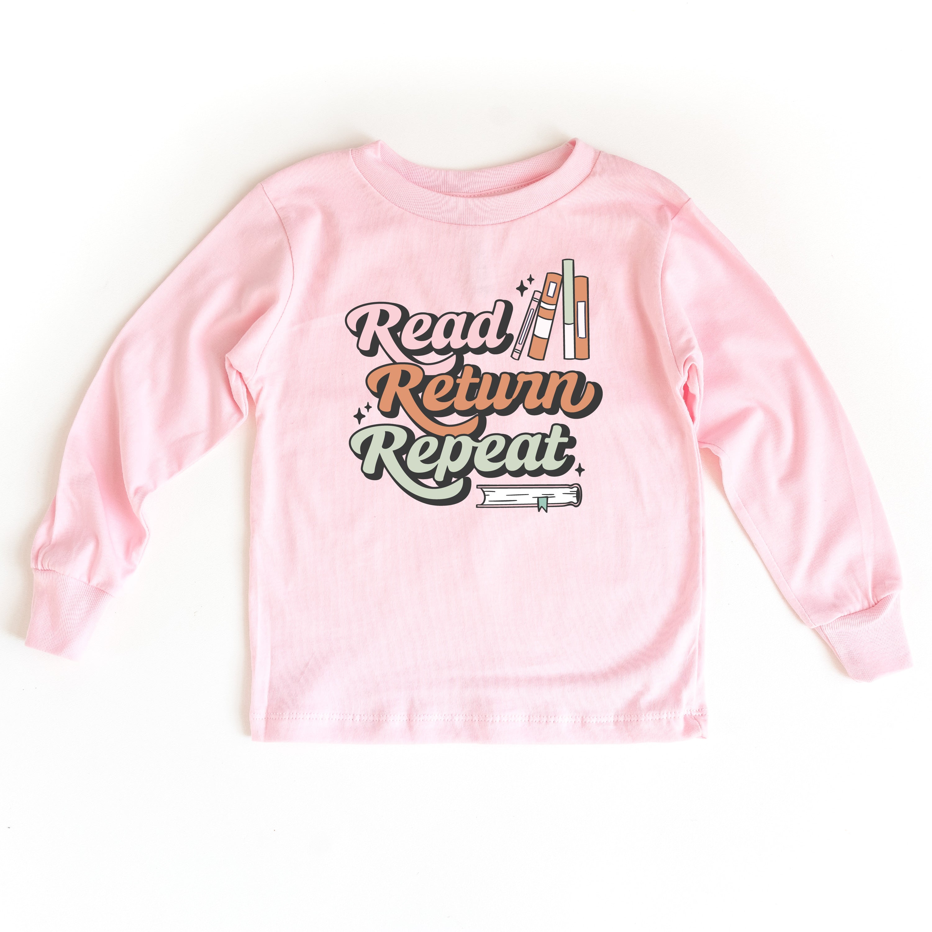 Read Return Repeat - Child Long Sleeve Tee Little Mama Shirt Shop