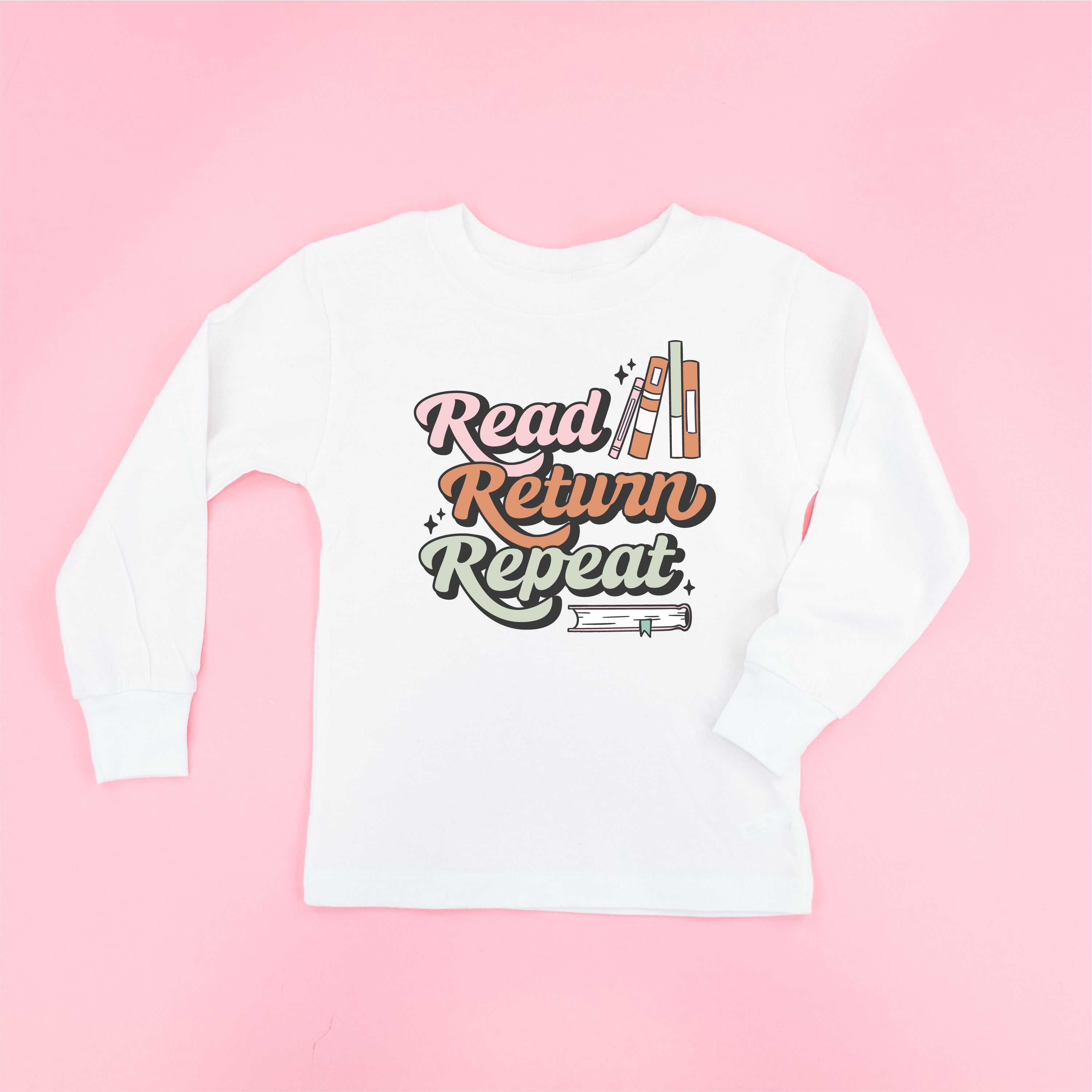 Read Return Repeat - Child Long Sleeve Tee Little Mama Shirt Shop