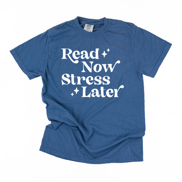 Read Now Stress Later - SHORT SLEEVE COMFORT COLORS TEE