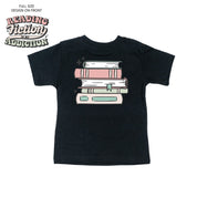 Reading Fiction is My Addiction on Front w/ Books on Back - Child Tee Little Mama Shirt Shop
