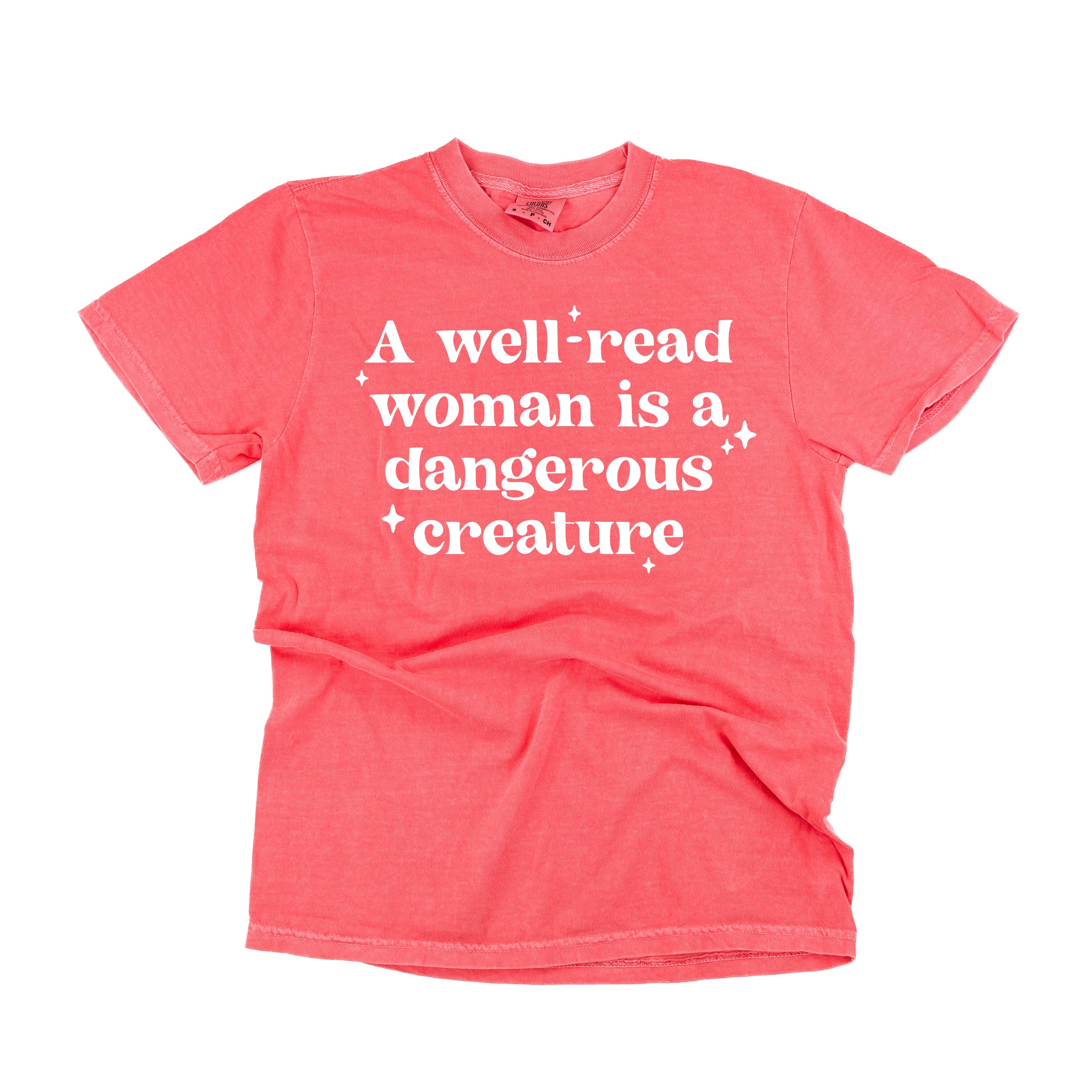 A Well-Read Woman Is A Dangerous Creature - Comfort Colors Tee Little Mama Shirt Shop