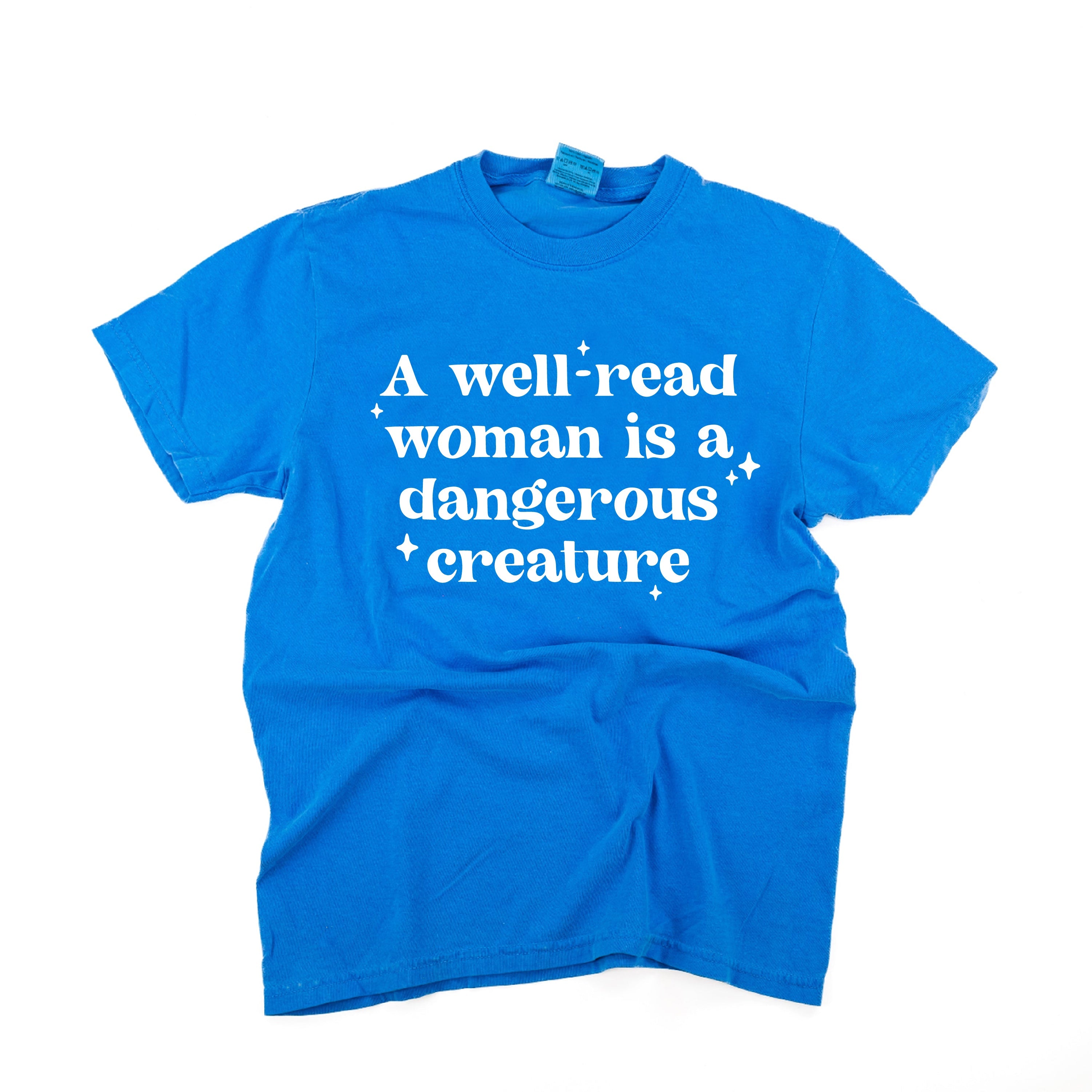 A Well-Read Woman Is A Dangerous Creature - Comfort Colors Tee Little Mama Shirt Shop