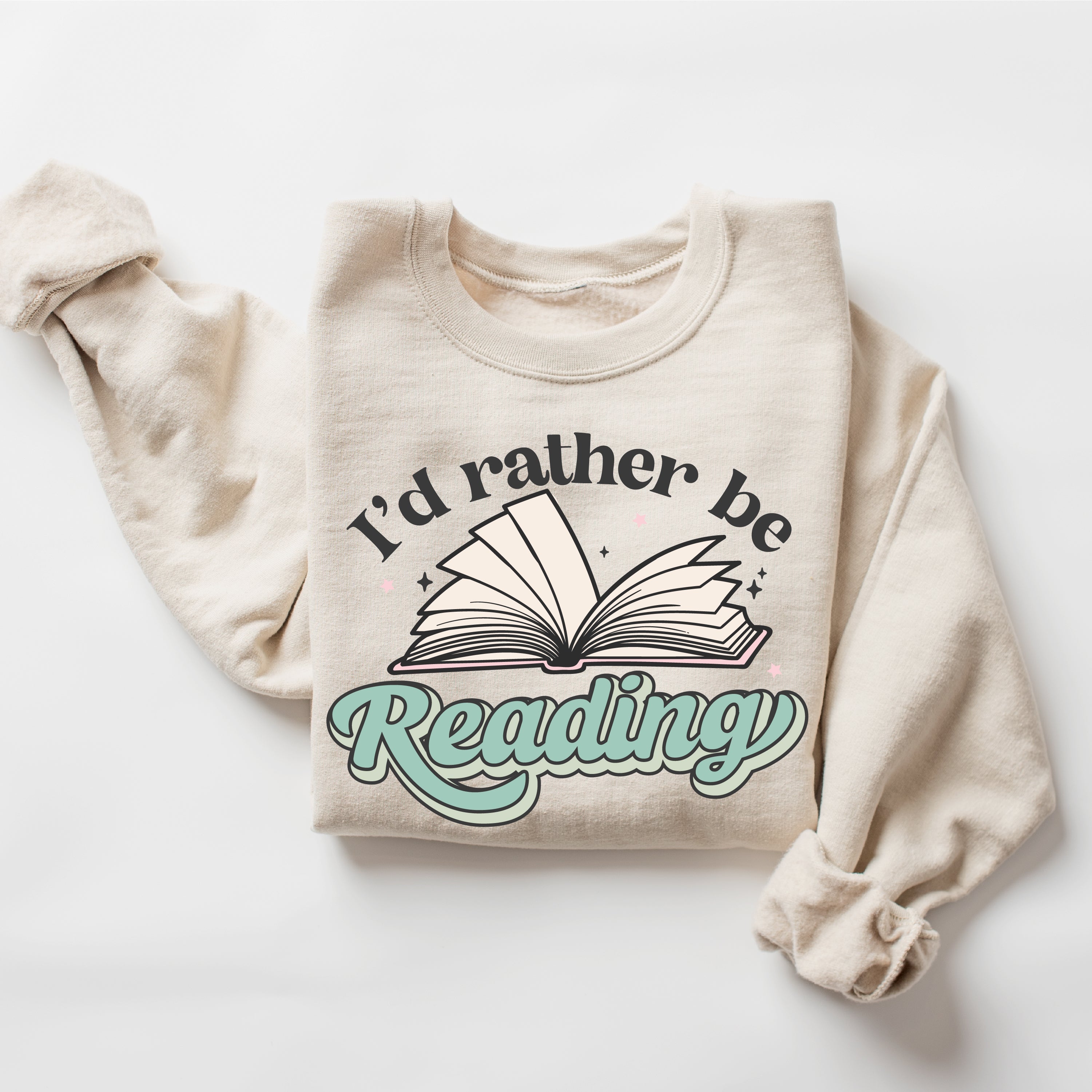 I'd Rather Be Reading - Basic Fleece Little Mama Shirt Shop LLC