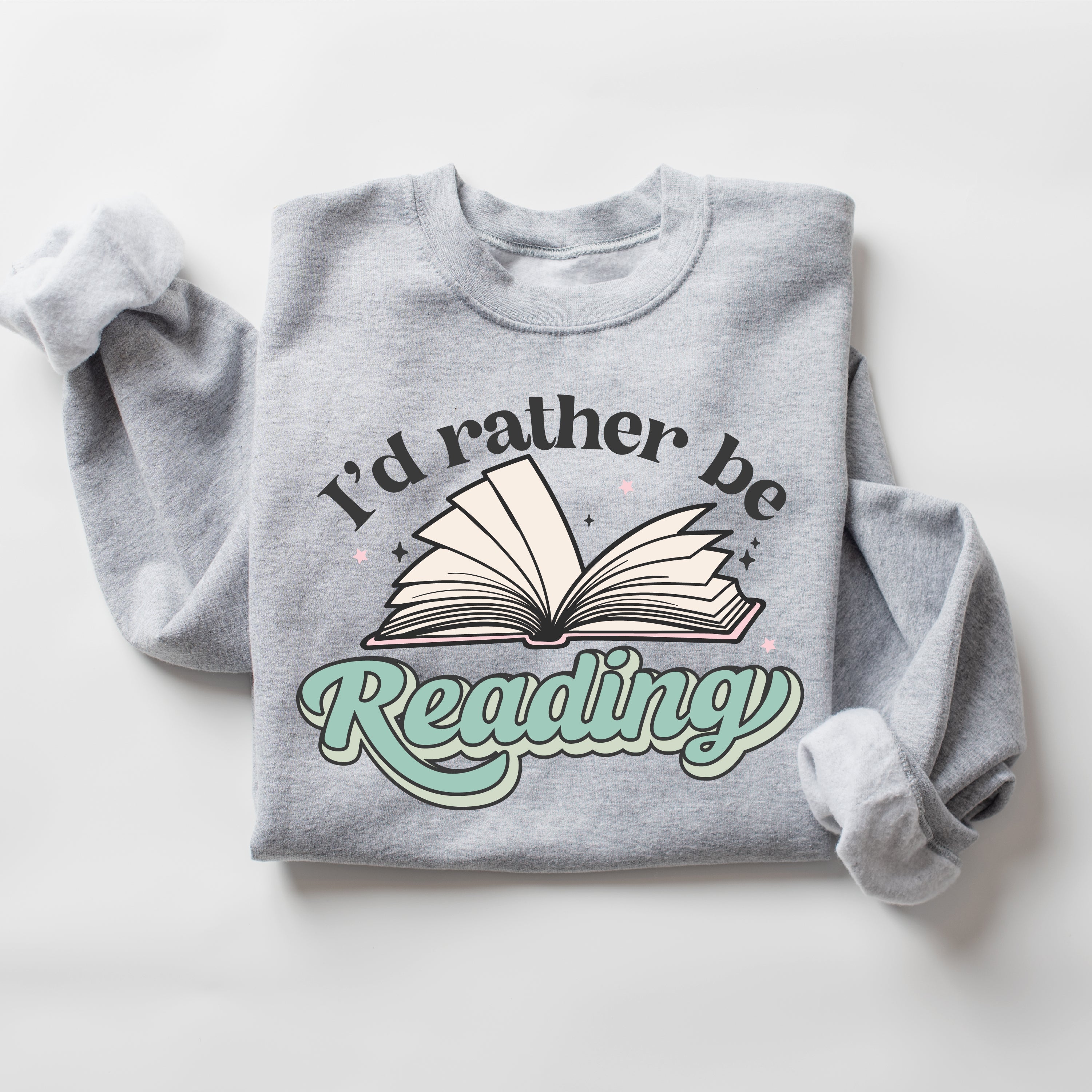 I'd Rather Be Reading - Basic Fleece Little Mama Shirt Shop LLC