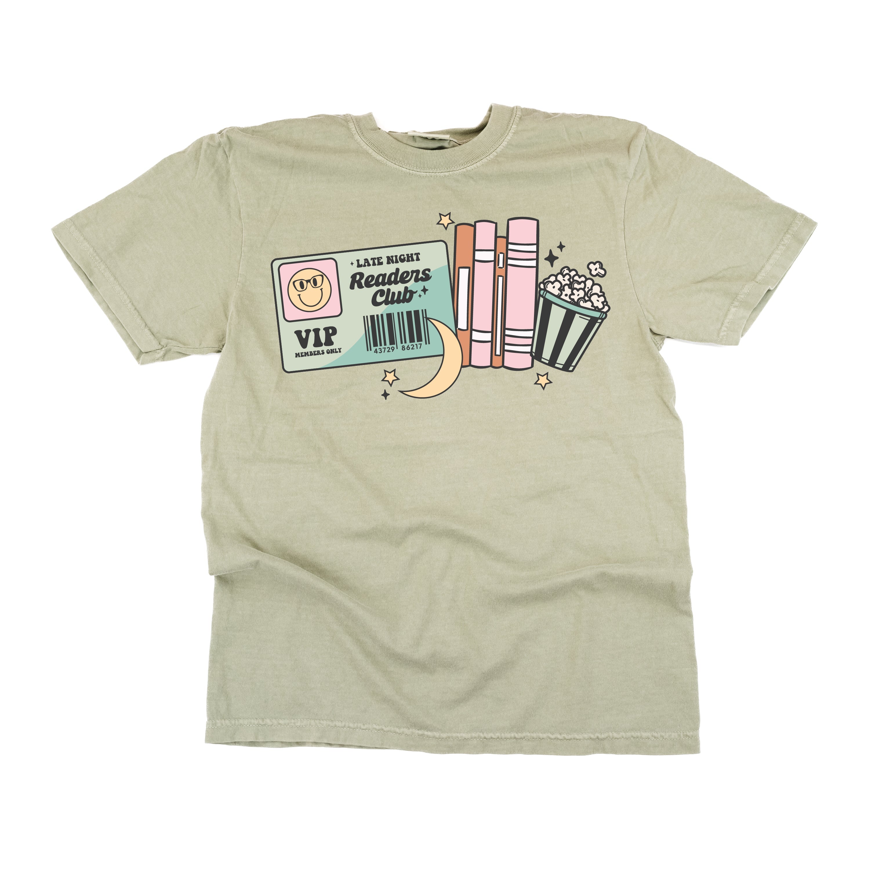 Late Night Readers Club - Comfort Colors Tee Little Mama Shirt Shop