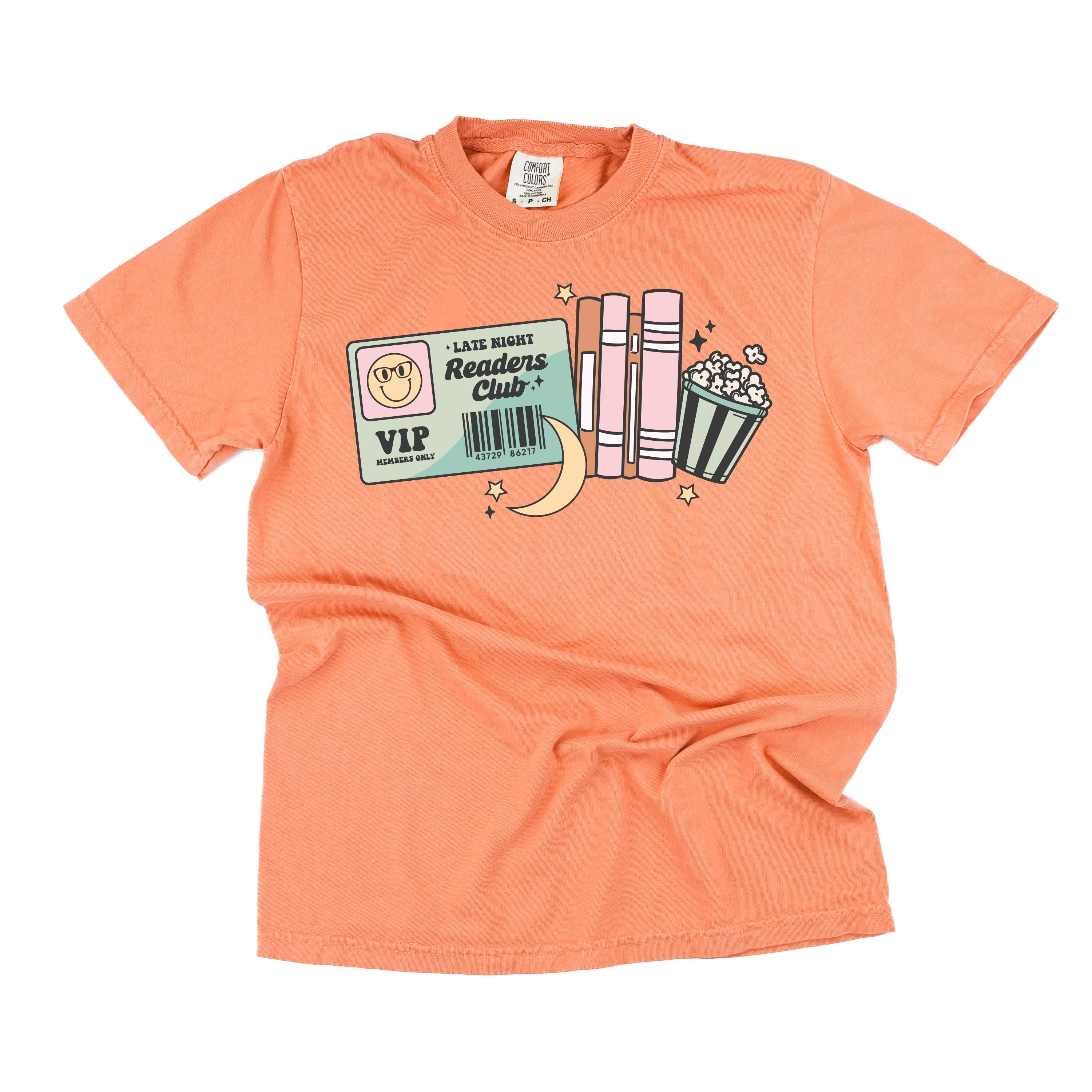 Late Night Readers Club - Comfort Colors Tee Little Mama Shirt Shop