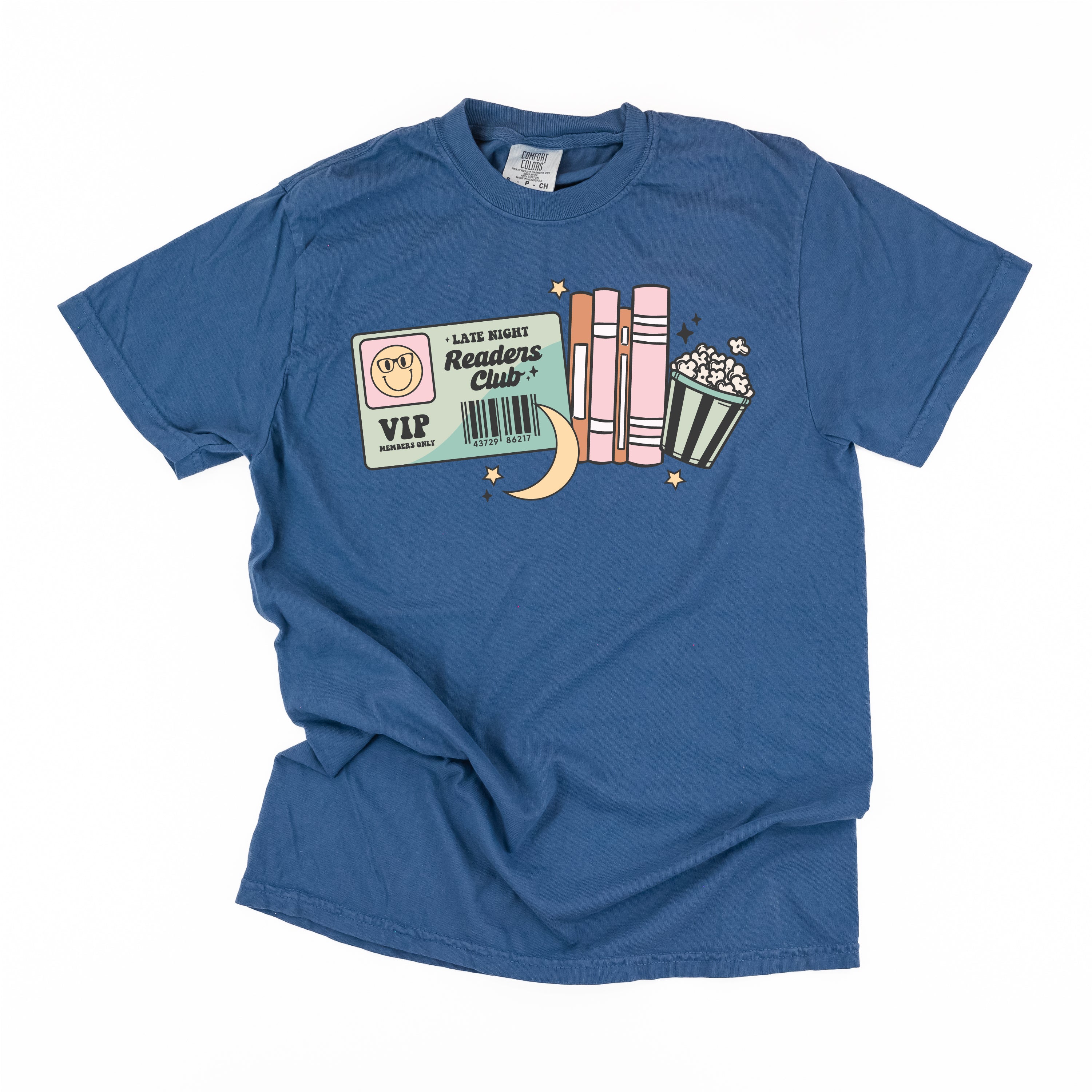 Late Night Readers Club - Comfort Colors Tee Little Mama Shirt Shop