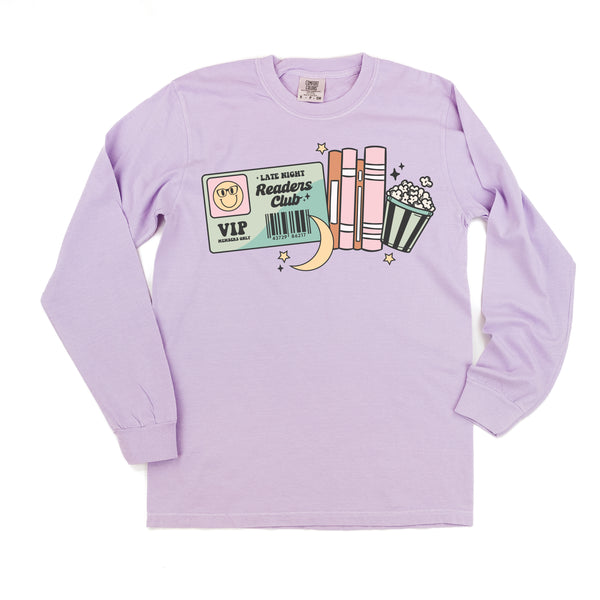 Late Night Readers Club - LONG SLEEVE COMFORT COLORS TEE