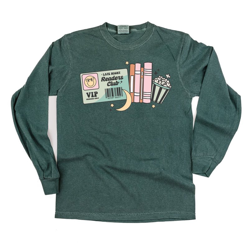 Late Night Readers Club - LONG SLEEVE COMFORT COLORS TEE