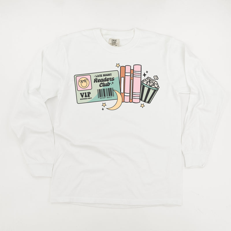 Late Night Readers Club - LONG SLEEVE COMFORT COLORS TEE