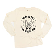 Ready To Rock This School Year - LONG SLEEVE Comfort Colors Tee Little Mama Shirt Shop