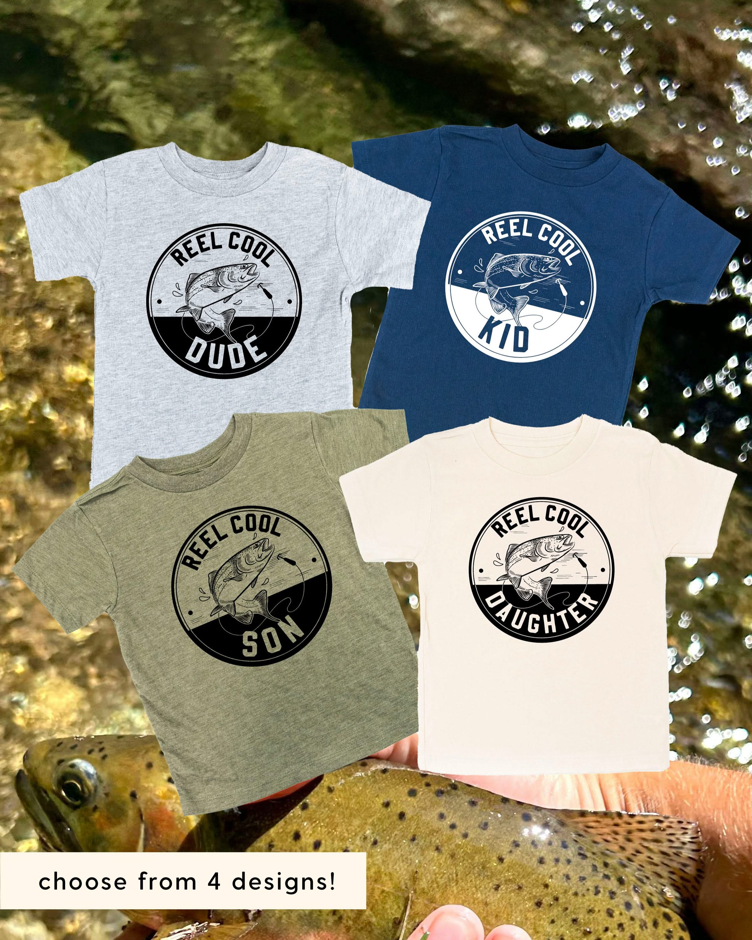 Reel Cool _____ - (Choose Your Kid) - Child Tee Little Mama Shirt Shop