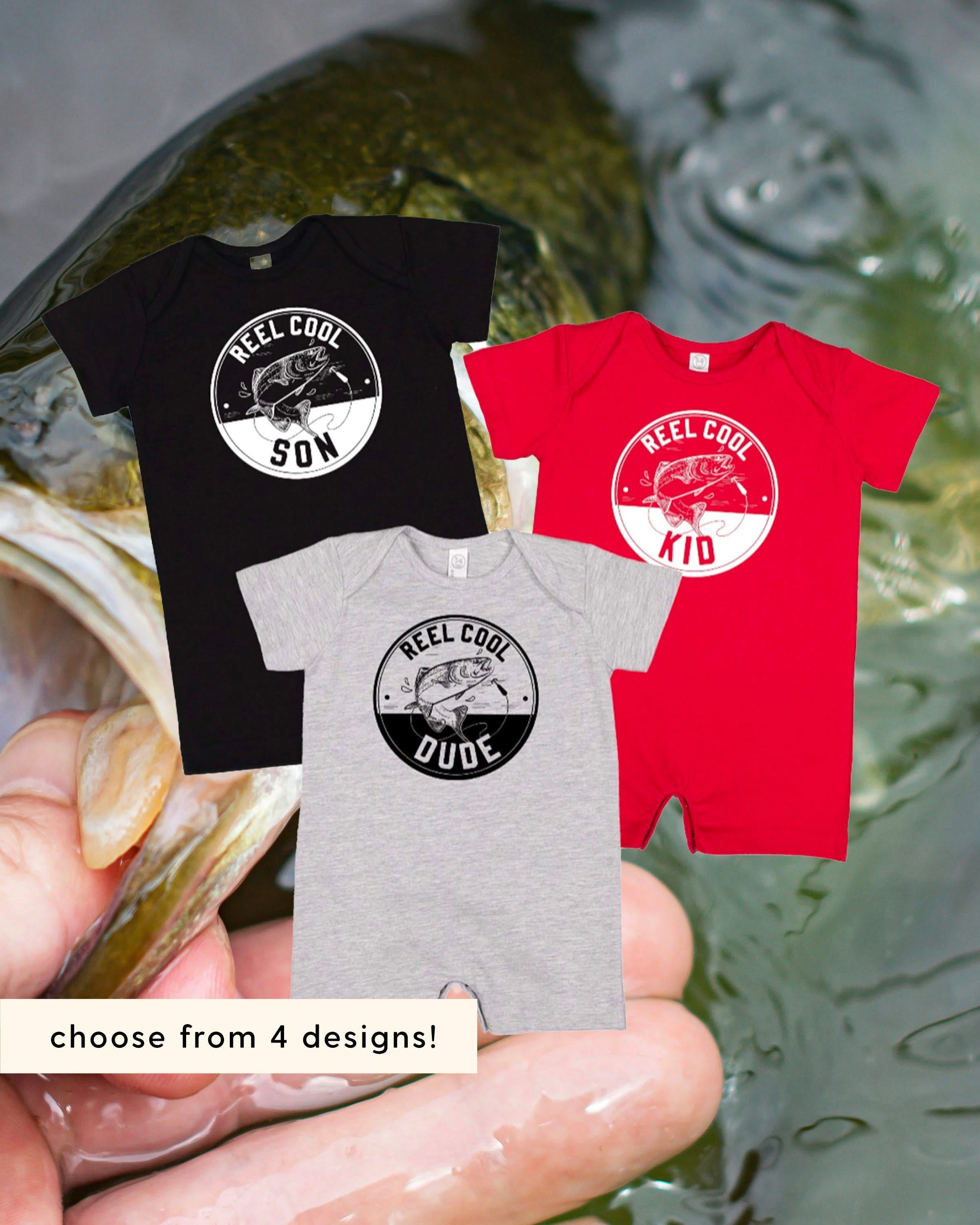 Reel Cool _____ - (Choose Your Kid) - Shorts Romper Little Mama Shirt Shop