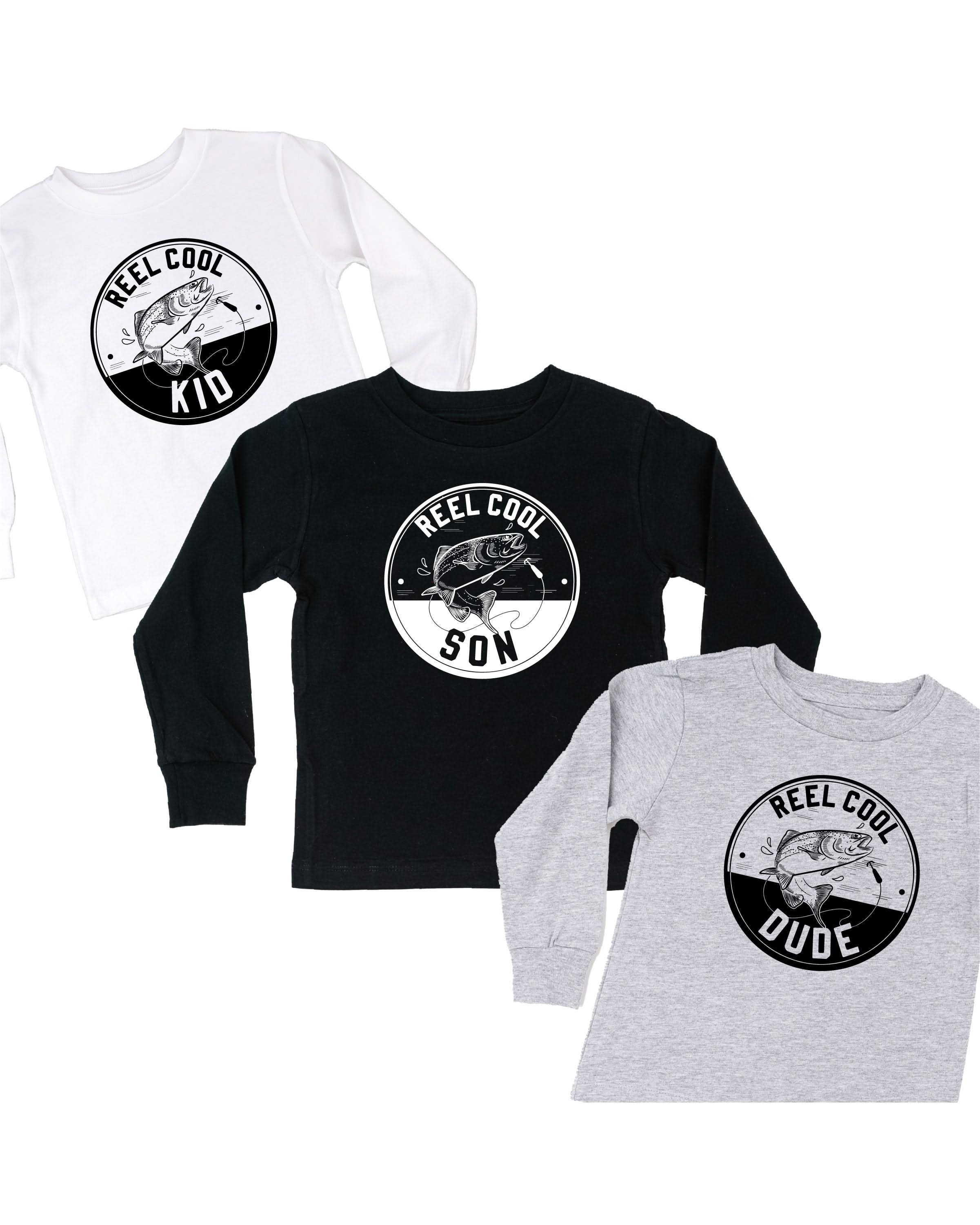 Reel Cool ____ - (Choose Your Kid) - Child Long Sleeve Tee Little Mama Shirt Shop