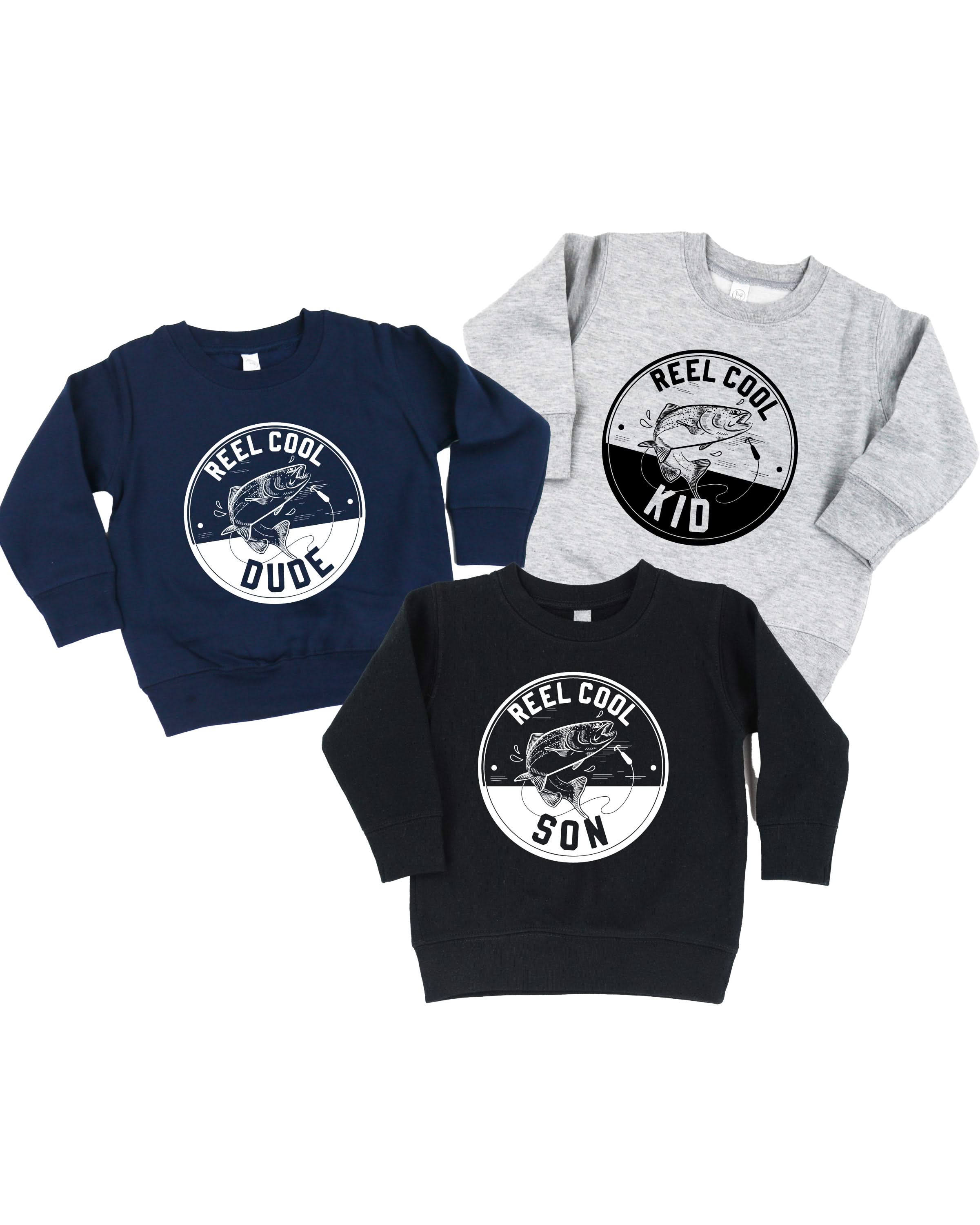 Reel Cool ____ - (Choose Your Kid) - Child Sweater Little Mama Shirt Shop