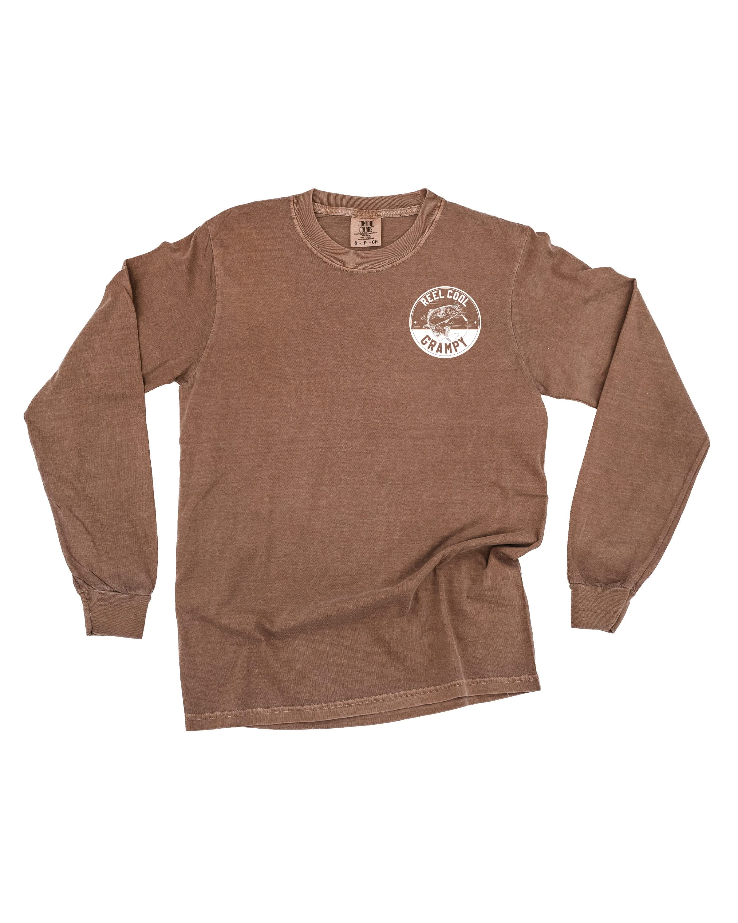 Reel Cool _____ (pocket) - (Choose Your Name) - Long Sleeve Comfort Colors Tee Little Mama Shirt Shop