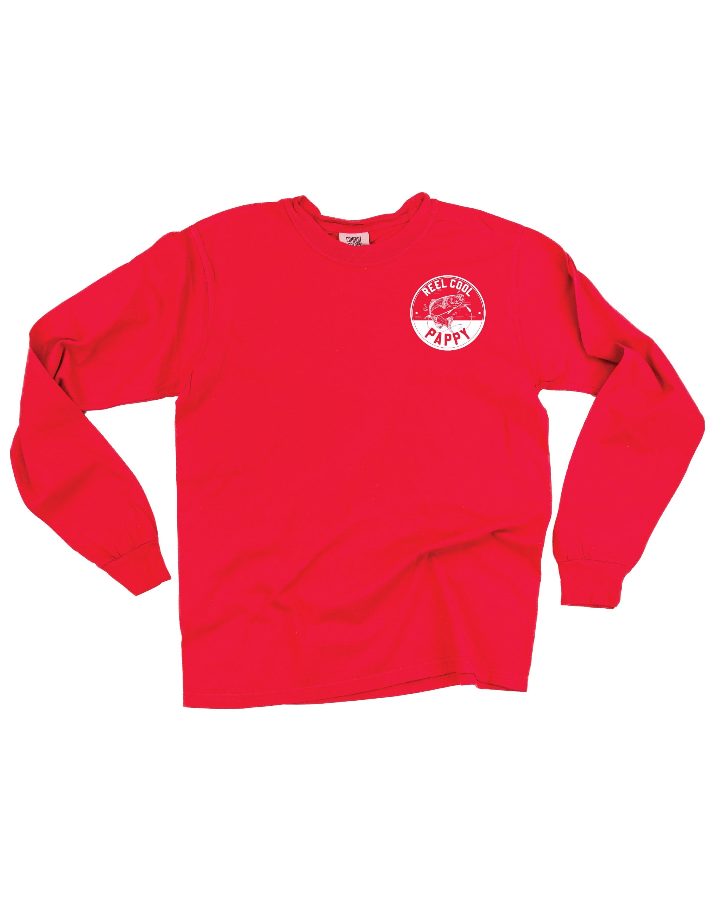 Reel Cool _____ (pocket) - (Choose Your Name) - Long Sleeve Comfort Colors Tee Little Mama Shirt Shop